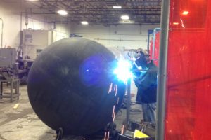 MIG Welding Large Diameter Vessel